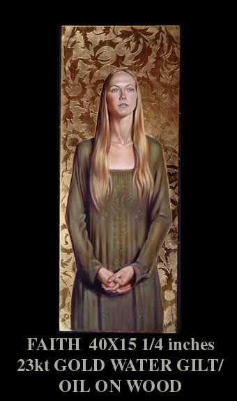 "Faith" portrait by artist David Hewson