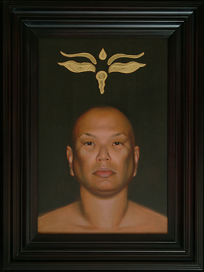 "The Buddhist" Portrait by artist David Hewson